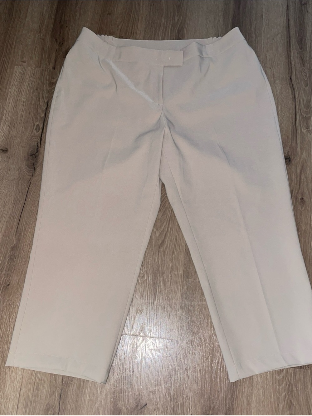 Anne Klein beige and omen pant W 18